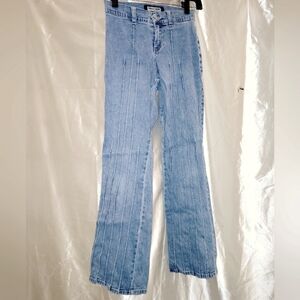 90s Flare piping pleated y2k tractor jeans 12